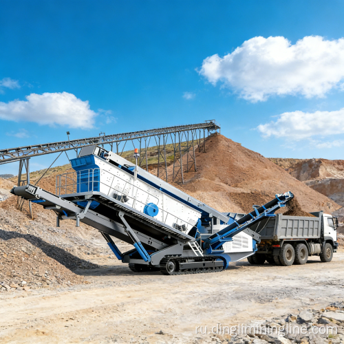 Наклонная сортировочная станция с трехслойной конструкцией заполнителя